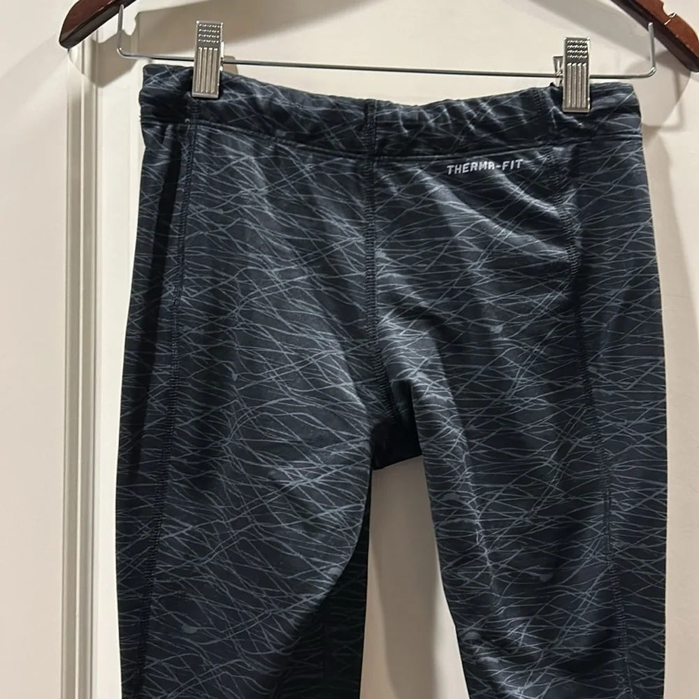 NIKE Pro Combat Dri-Fit Womens drawstring pattern Leggings therma-fit size S